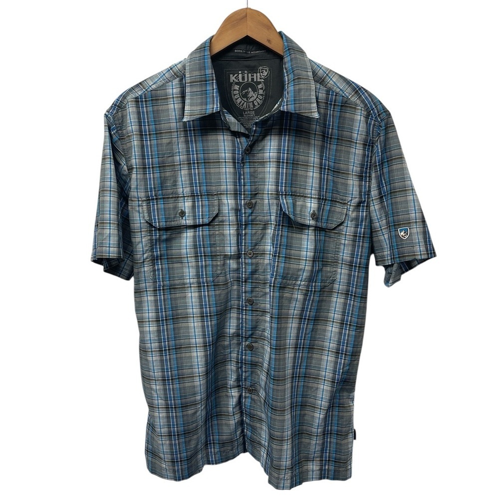 BF1462 Men’s KUHL Mountain Grown Outdoor Plaid Button Down Shirt L